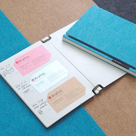 名刺ファイルLog book：Felt