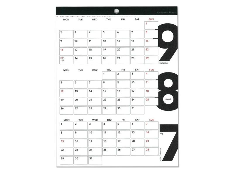ワークスペースにおすすめのリプラグカレンダーランキング2位　3's Calendar