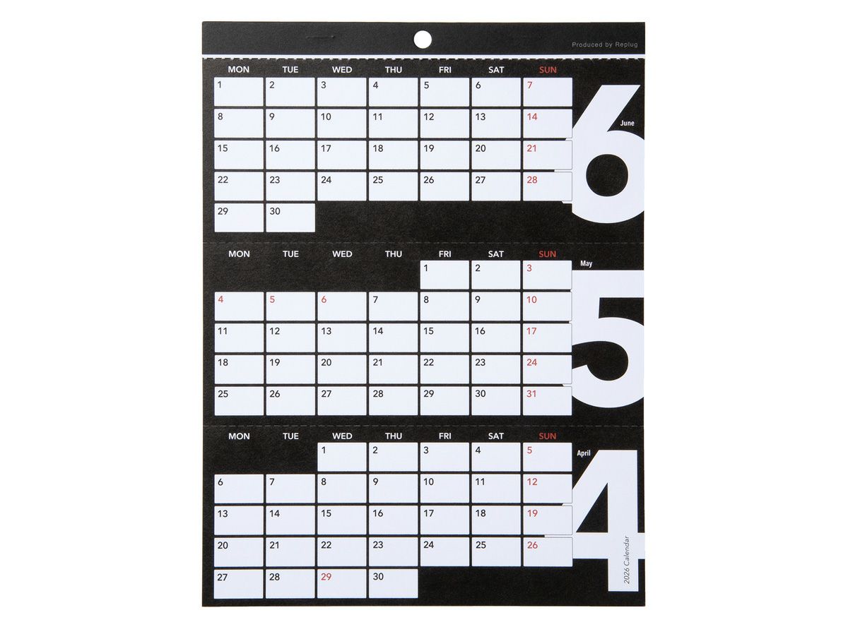3 S Calendar スリーズカレンダー 21 ３ヶ月カレンダー リプラグ公式オンラインショップ