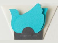 Happy Bird Card/Blue
