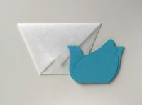 Happy Bird Card/Blue
