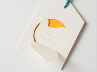Happy Bird Greeting tag