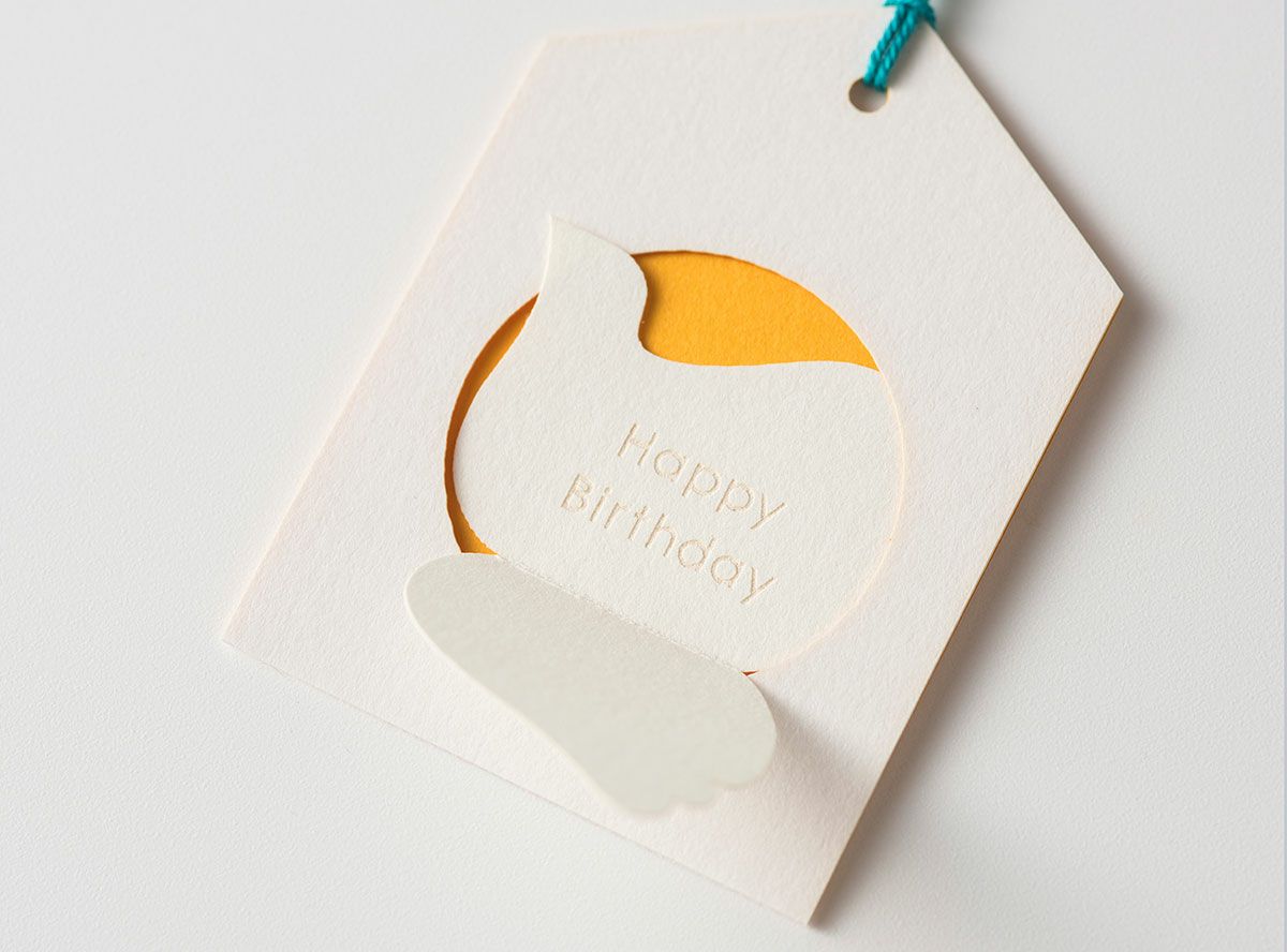Happy Bird Greeting tag