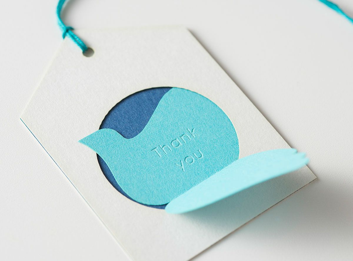 Happy Bird Greeting tag