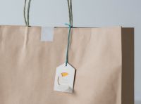 Happy Bird Greeting tag