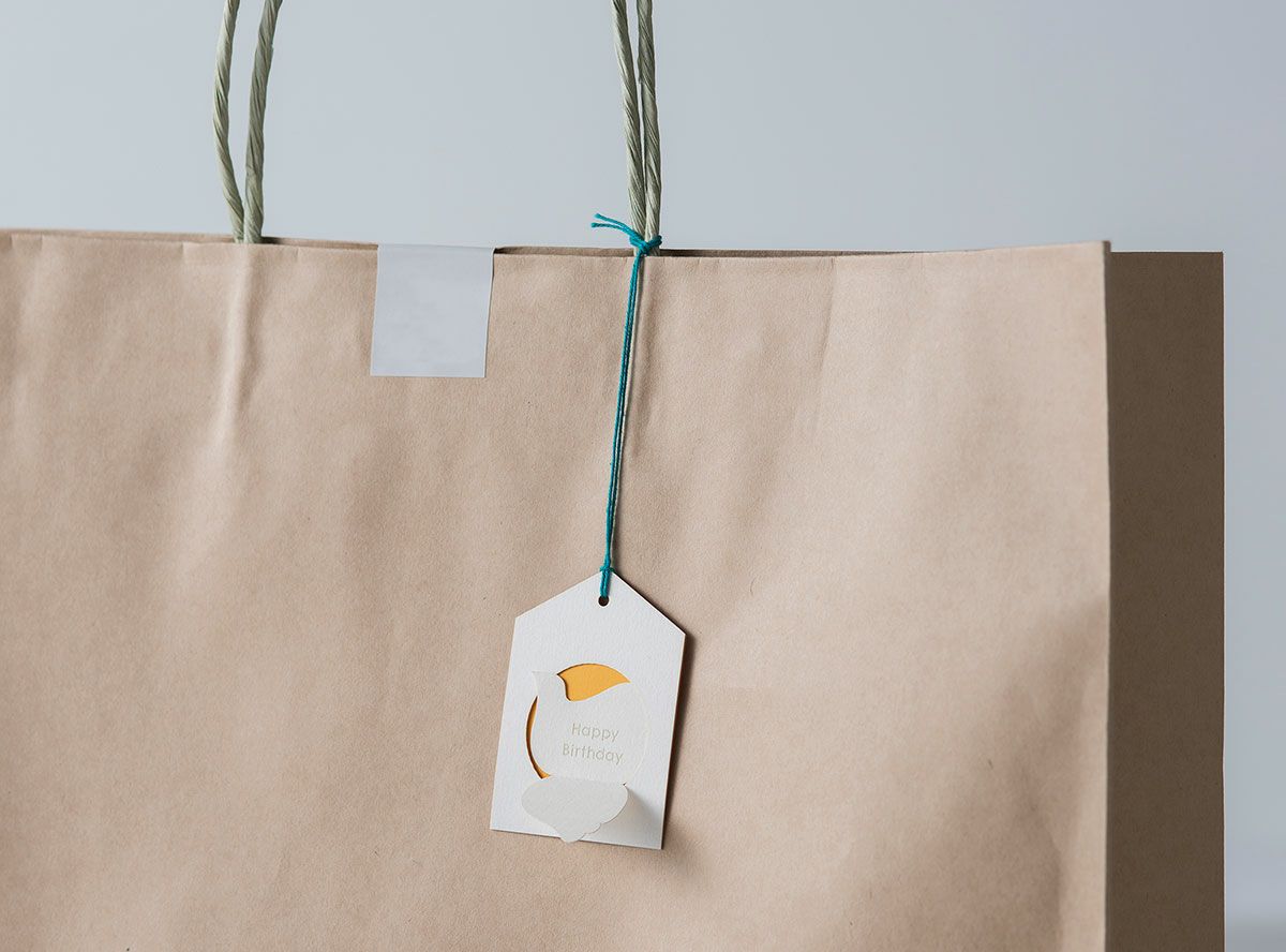 Happy Bird Greeting tag