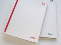 〈名入れ〉名刺ファイルLogbook【白】