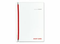 〈名入れ〉名刺ファイルLogbook【白】