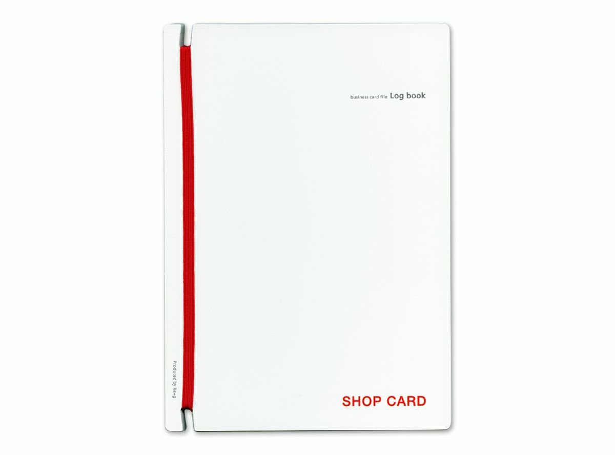 【個人名やイニシャル】名入れ 名刺ファイルLogbook【白】