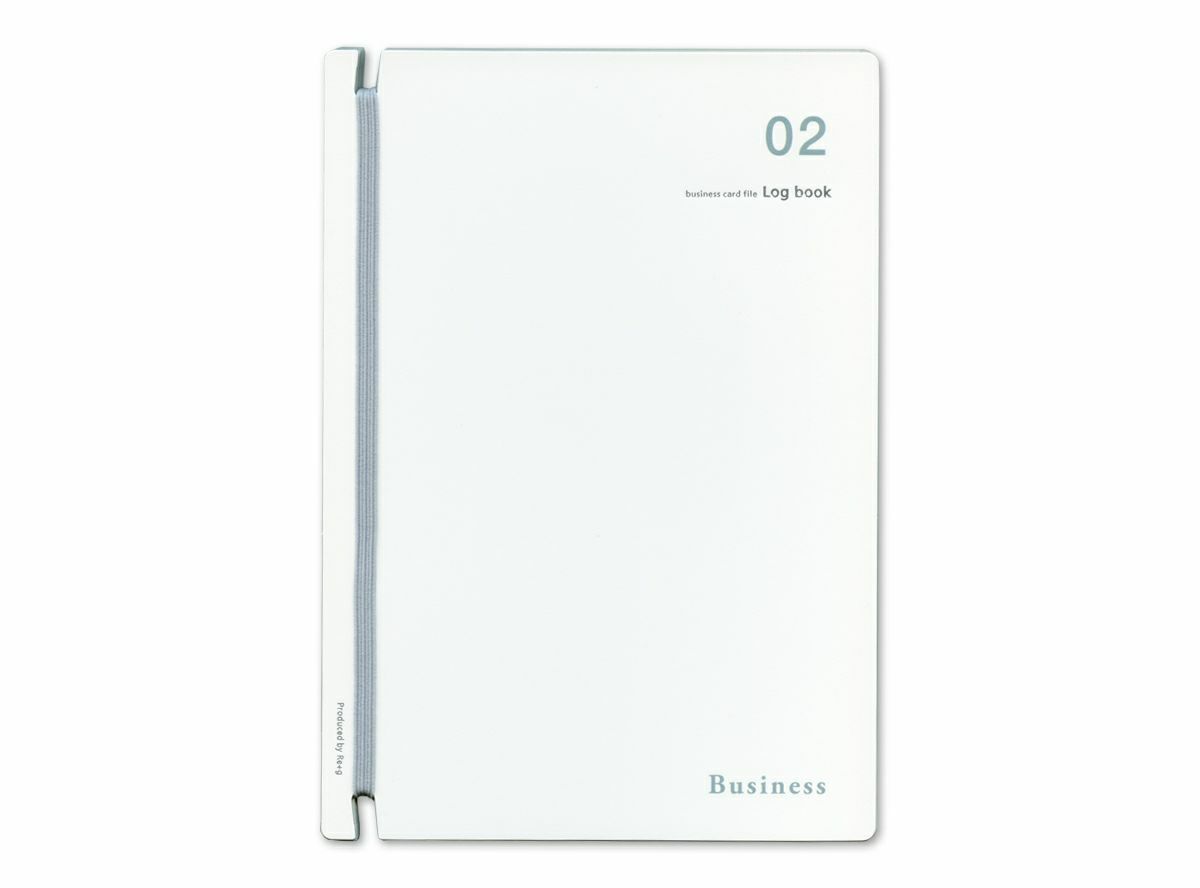 〈名入れ〉名刺ファイルLogbook【白】