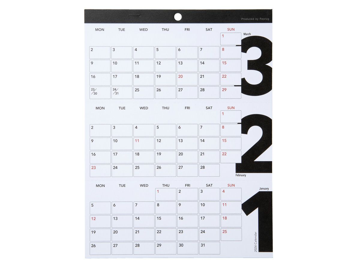 卓上カレンダー3's Calendar（スリーズカレンダー）まとめ買い10部セット