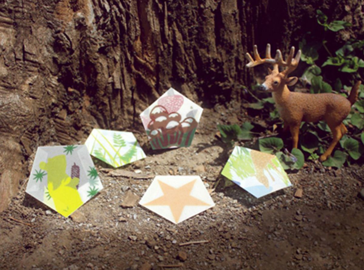 グラシンペーパーぽち袋 【五角形セット】