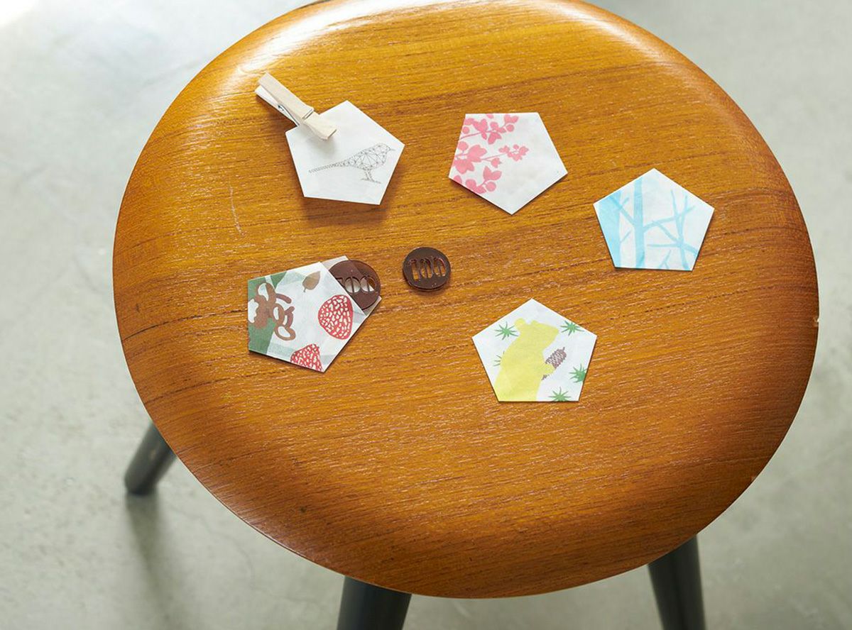 グラシンペーパーぽち袋 【五角形セット】