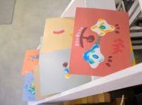 フィンガーペイントのお絵かき帳とゆび絵の具セット アトリエ ミオ