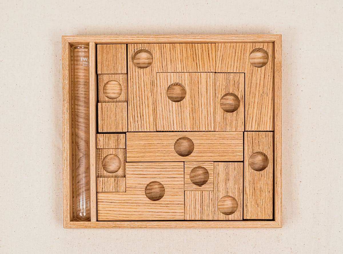 【母の日ギフト】箱入り組み立て花器　yadori花―無垢―（風呂敷付き）