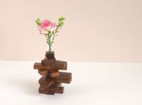 【母の日ギフト】箱入り組み立て花器　yadori花―漆―（風呂敷付き）