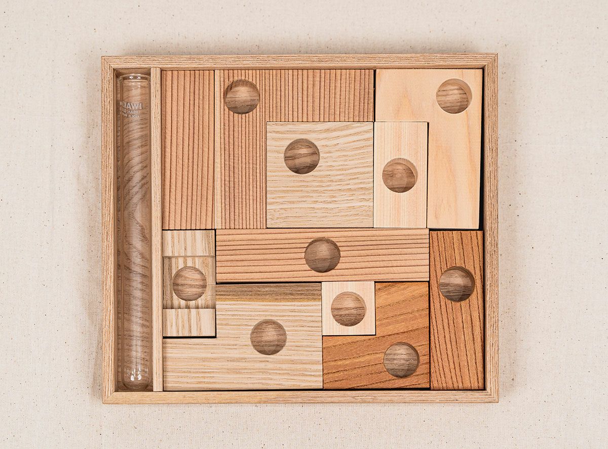 【母の日ギフト】箱入り組み立て花器　yadori花―再生―（風呂敷付き）