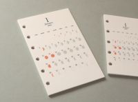 システム手帳リフィル 月の満ち欠けカレンダー ミチル x