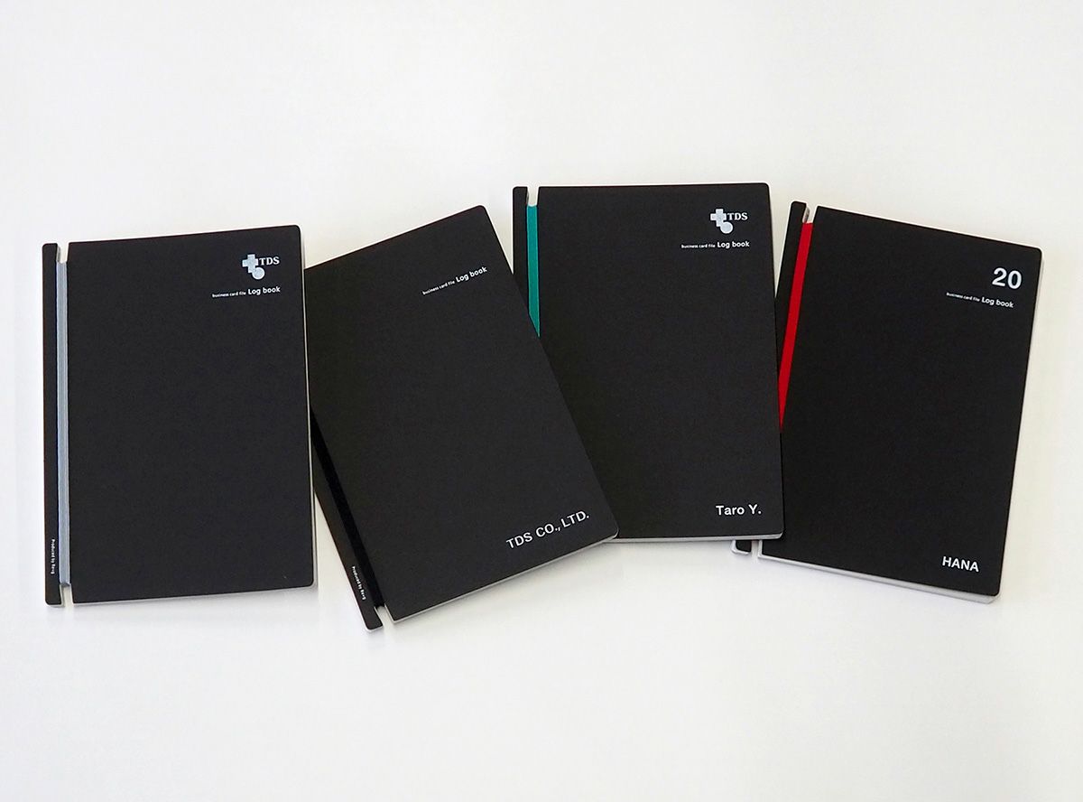 【ロゴ】名入れ 名刺ファイル Log book（10〜20冊）