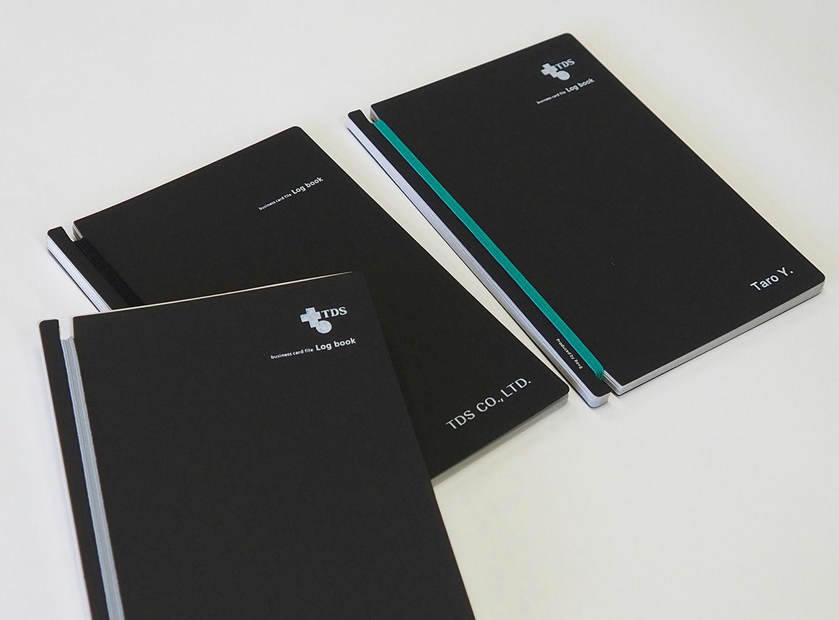 【ロゴ】名入れ 名刺ファイル Log book（10〜20冊）